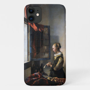 Girl Reading a Letter at an Open Window, Vermeer iPhone 11 Case