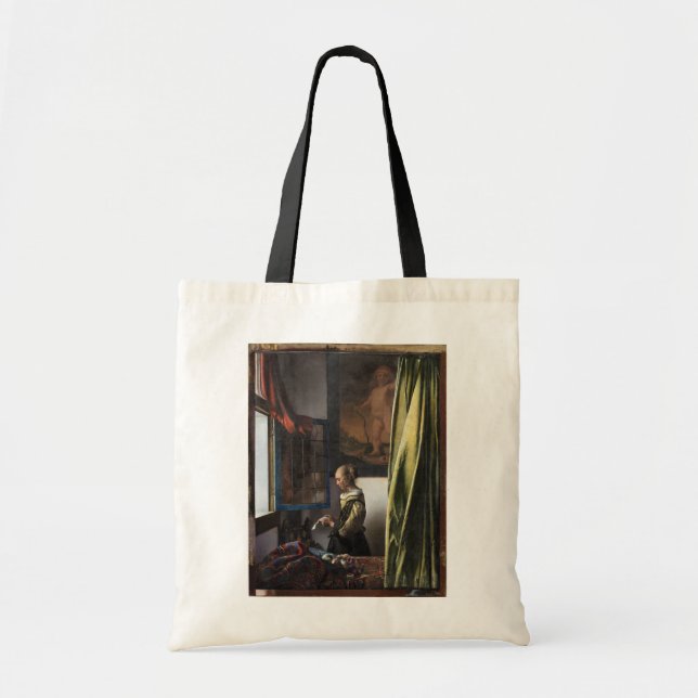 Girl Reading a Letter at an Open Window, Vermeer Tote Bag (Front)