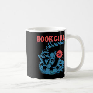 Girl Reading Book Summer Funny Beach Vacation For Coffee Mug
