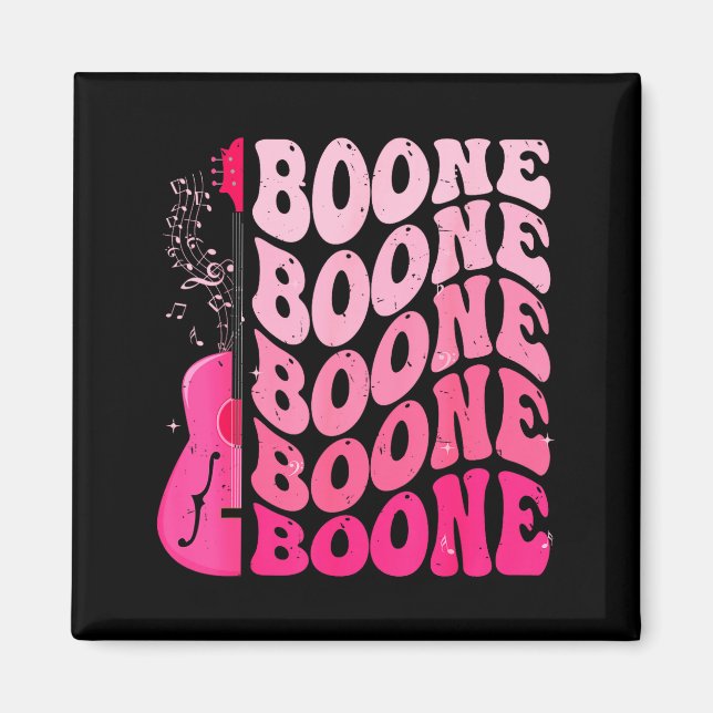 Girl Retro Boone Groovy Flower First Name D 80's  Magnet (Front)