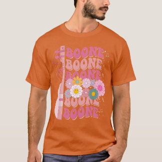 Girl Retro Boone Groovy Flower First Name Personal T-Shirt