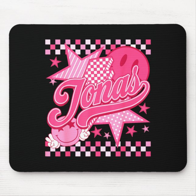 Girl Retro Jonas Groovy Flower First Name D 80's  Mouse Mat (Front)