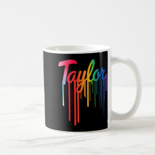 Girl Retro Taylor First Name D Vintage 80's  Coffee Mug