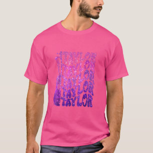 Girl Retro Taylor First Name Personalised Birthday T-Shirt
