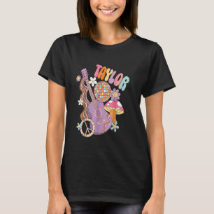 Girl Retro TAYLOR First Name Personalised Birthday T-Shirt