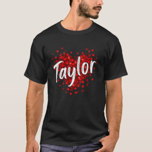 Girl Retro TAYLOR First Name Personalised Groovy B T-Shirt