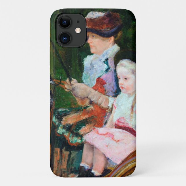 Girl Riding a Carriage, Mary Cassatt Case-Mate iPhone Case (Back)