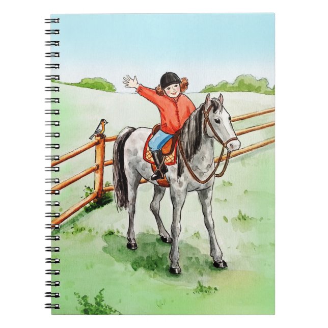 Girl riding notebook (Front)