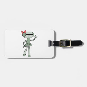 Girl Robot Luggage Tags