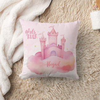 Girl Rule Palace on the Pink Cloud Burp Cloth Cushion