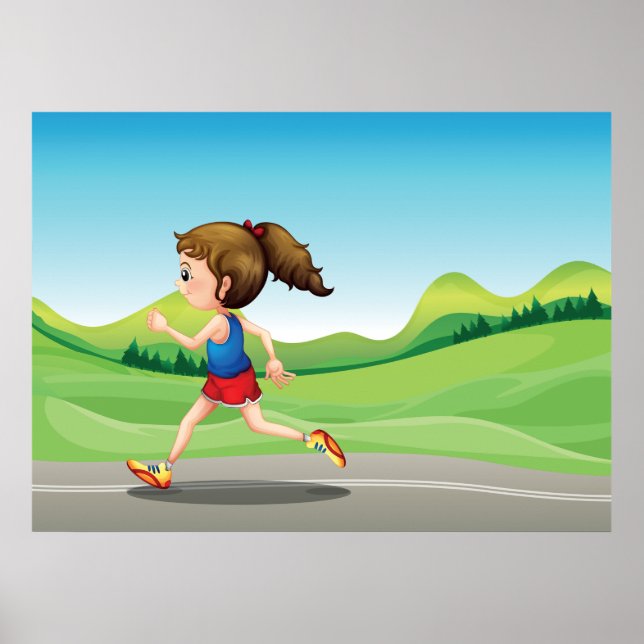 Girl Running Poster (Front)