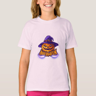 Girl’s Halloween Jack O’ Lantern T-Shirt