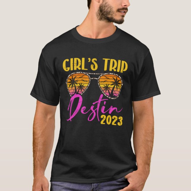 Girl s Trip Destin Florida 2023 Matching Bachelore T-Shirt (Front)