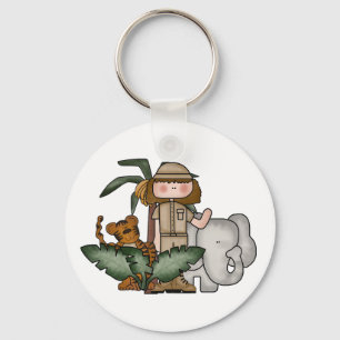 Girl Safari Keychain