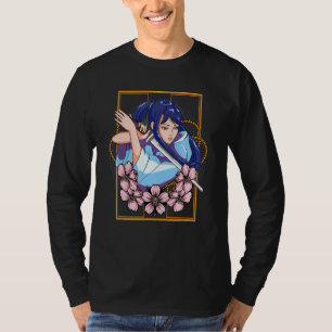 Girl Samurai Katana Warrior Japanese Fighter Kendo T-Shirt