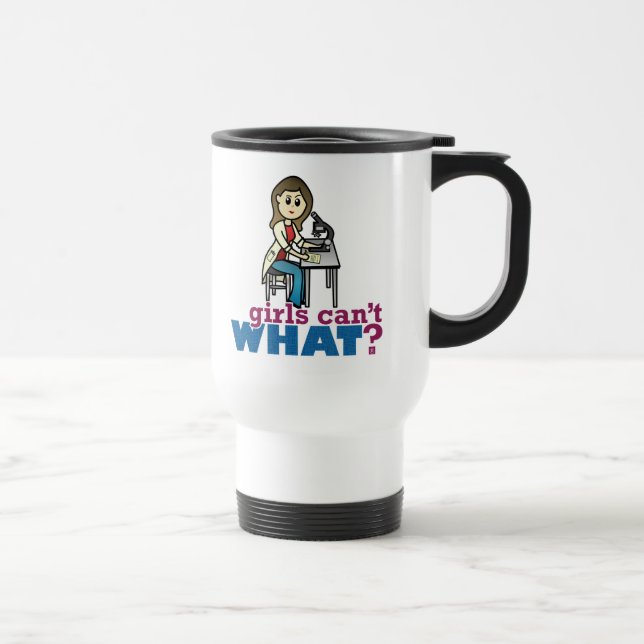 Girl Scientist Travel Mug (Right)
