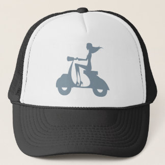 Girl Scooter periwinkle Trucker Hat
