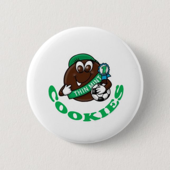 Girl Scout Cookies 6 Cm Round Badge (Front)