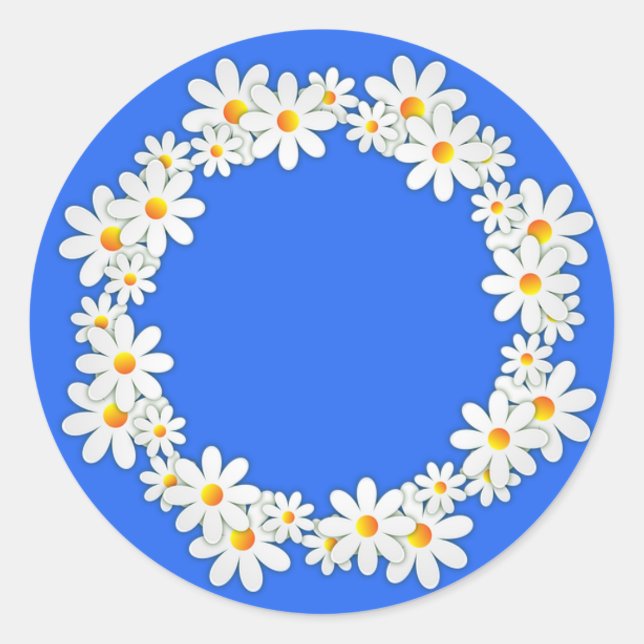Girl Scout Daisy Classic Round Sticker (Front)