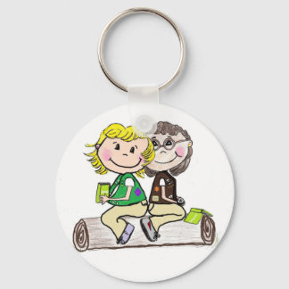 Girl Scout Junior Brownie Outdoors Key Ring