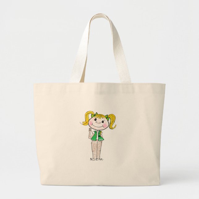 Girl Scout Junior Keeping the Promise Large Tote Bag (Front)