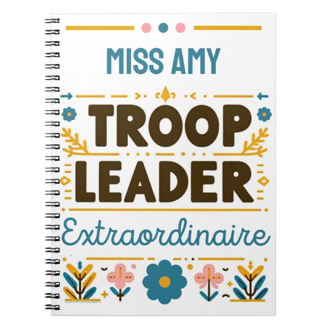 Girl Scouting Troop Leader Extraordinaire Journal (Front)