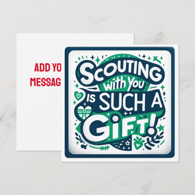 Girl Scouting with You Is Such a Gift Flat Cart Programme (Front/Back)