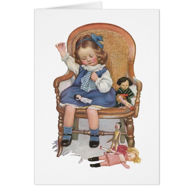 Girl Sewing Dollies (Front)