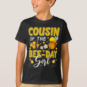 Girl Shirt Cousin Bee Day Flower Birthday