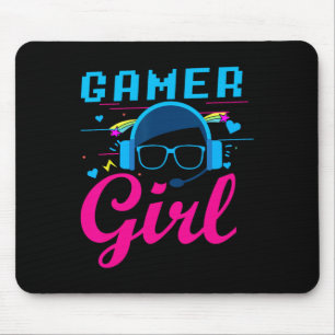 Girl Shirt Video Game Gifts For Women Gaming Gamer Mouse Mat