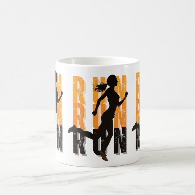 Girl Silhouette sprint Coffee Mug (Center)