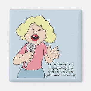 Girl Singer Magnet