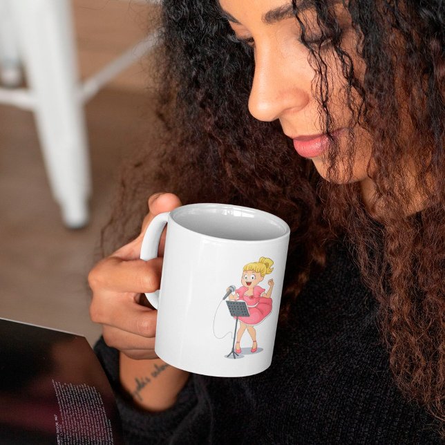 Girl Singing Coffee Mug (Creator Uploaded)