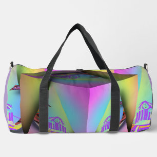 Girl Sitting Down 3-D Duffle Bag
