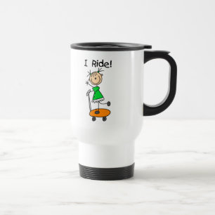 Girl Skateboarding Mug