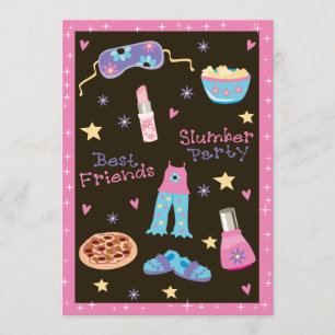 Girl Slumber Party Invitation