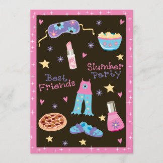 Girl Slumber Party Invitation