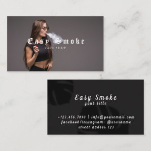 Girl Smoke Vape Shop Business Card