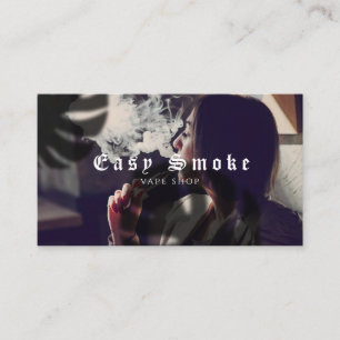 Girl Smoke Vape Shop Business Card