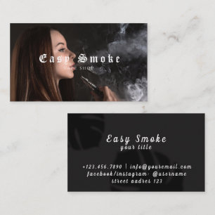 Girl Smoke Vape Shop Business Card