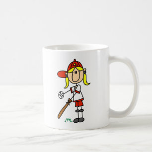 Girl Softball Player Mug