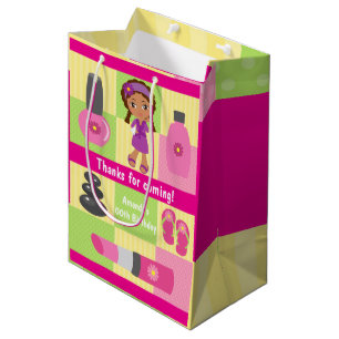 Girl Spa Birthday Party Guest Favour Medium Gift Bag