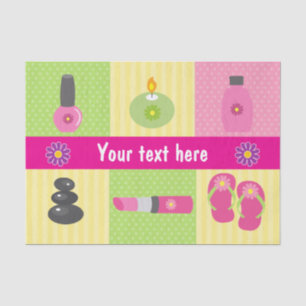Girl Spa Birthday Party Tissue Paper