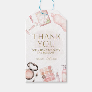 Girl Spa Party Thank You Tag