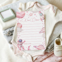 Girl Space Birthday Time Capsule Card