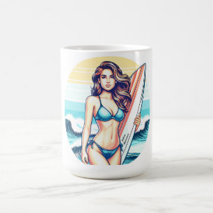 Girl Sport & Surfing Coffee Mug