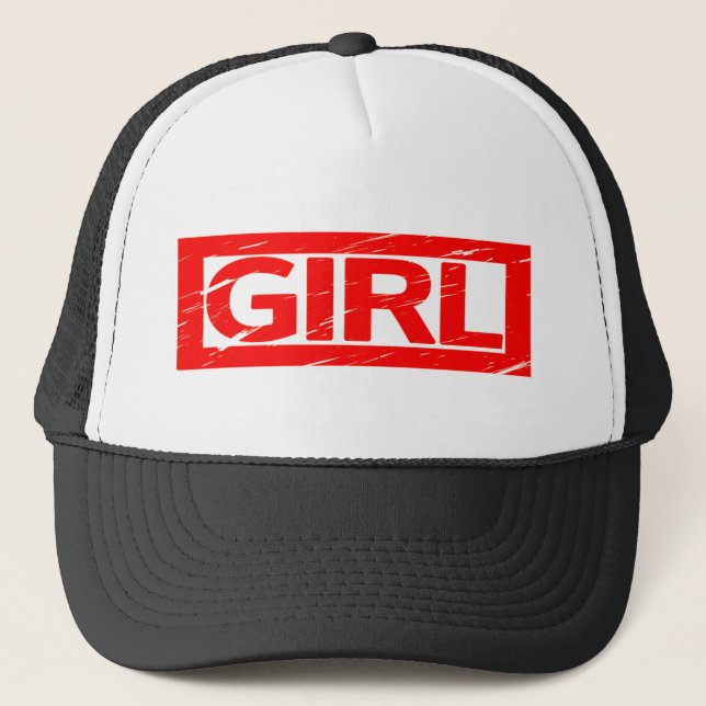 Girl Stamp Trucker Hat (Front)