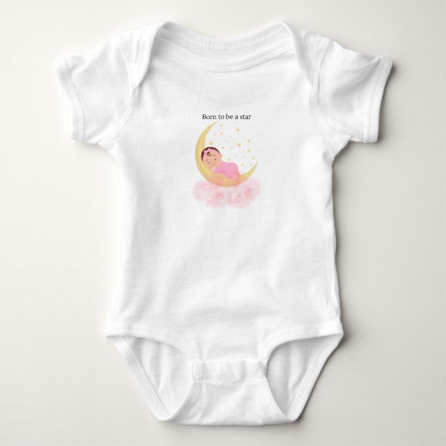 Girl star baby bodysuit (Front)