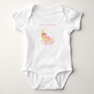 Girl star baby bodysuit