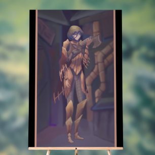 Girl Steampunk anime Acrylic Sign